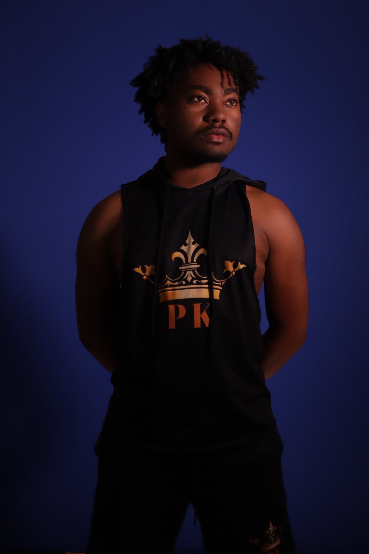 PK Summer Bundle Sleeveless Hoodie and Shorts (BLACK)