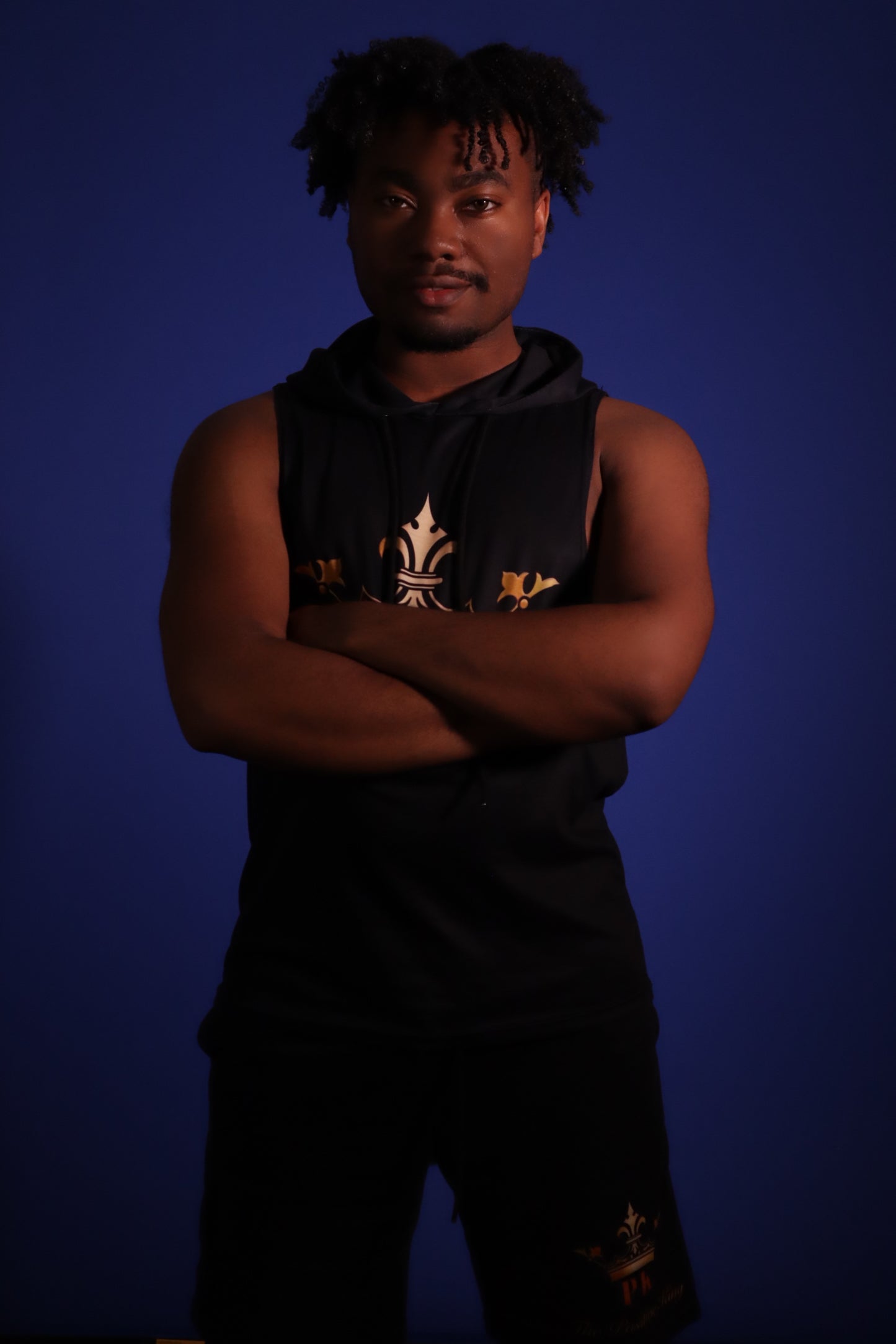 PK Summer Bundle Sleeveless Hoodie and Shorts (BLACK)