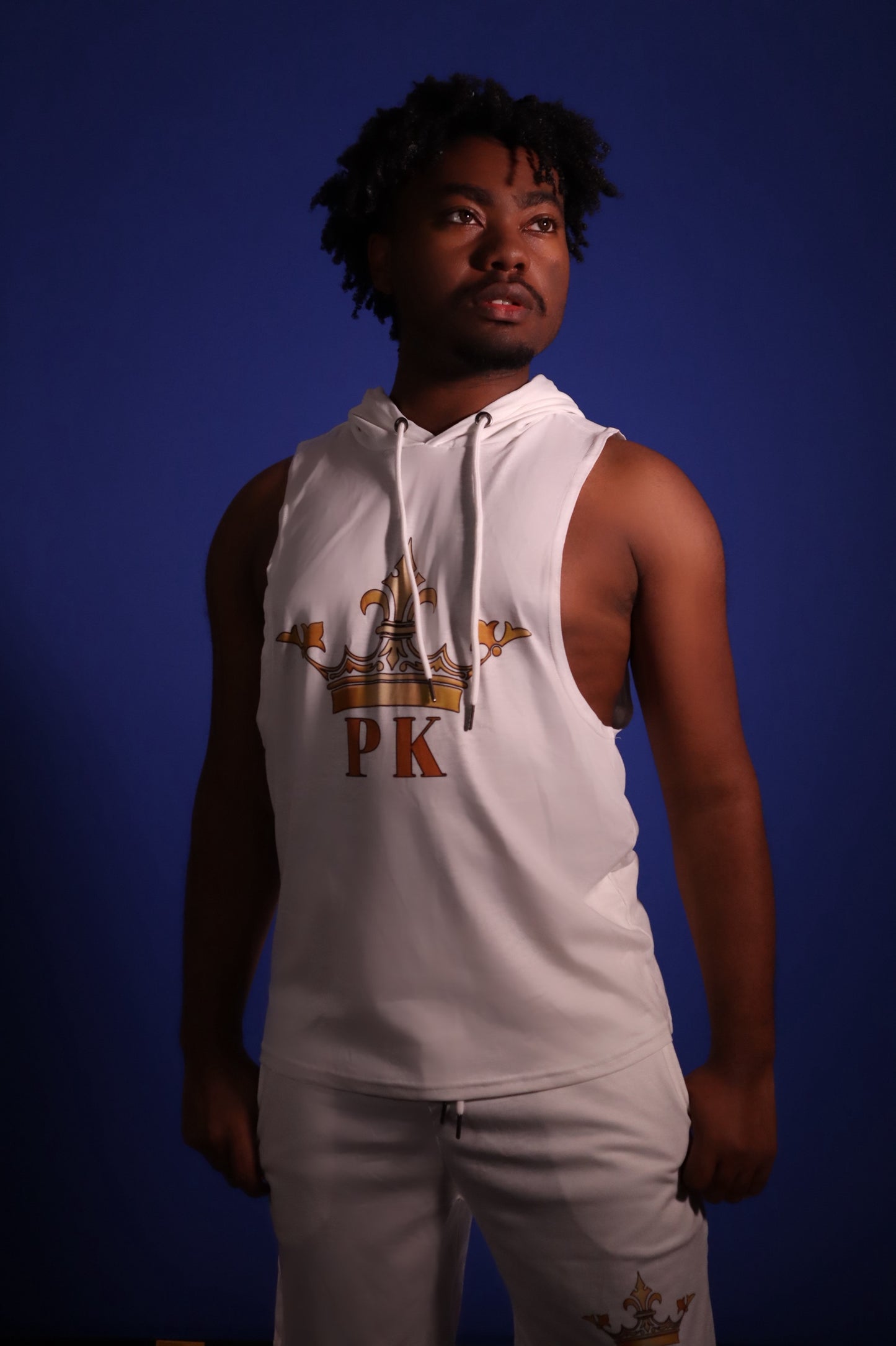 PK Summer Bundle Sleeveless Hoodie and Shorts (WHITE)