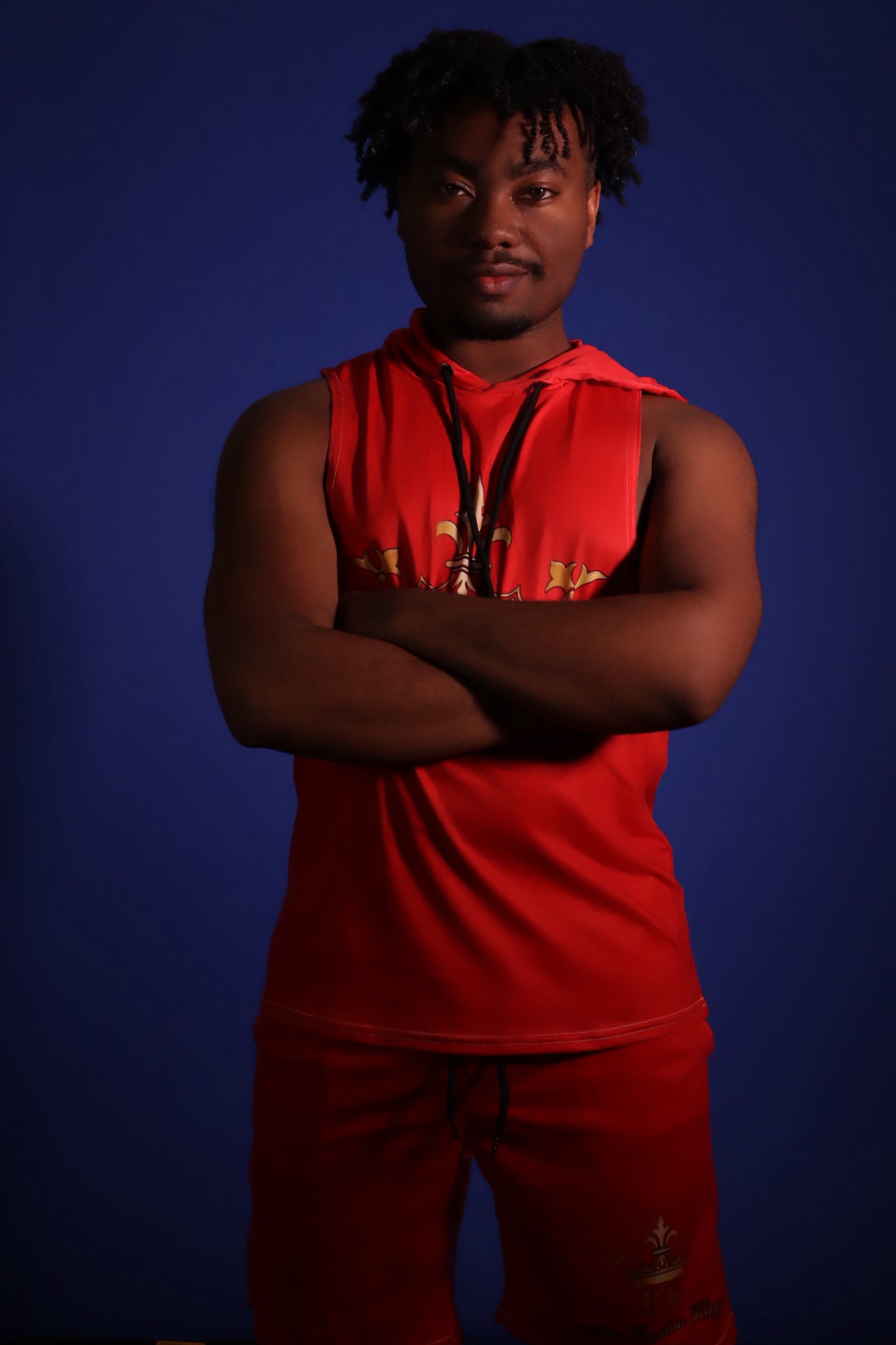 PK Summer Bundle Sleeveless Hoodie and Shorts (RED)
